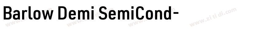 Barlow Demi SemiCond字体转换